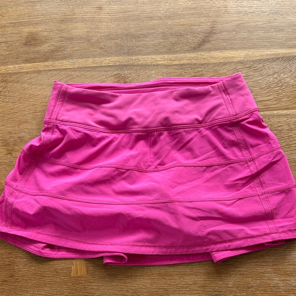 Lululemon pace rival hot pink (sonic) skirt